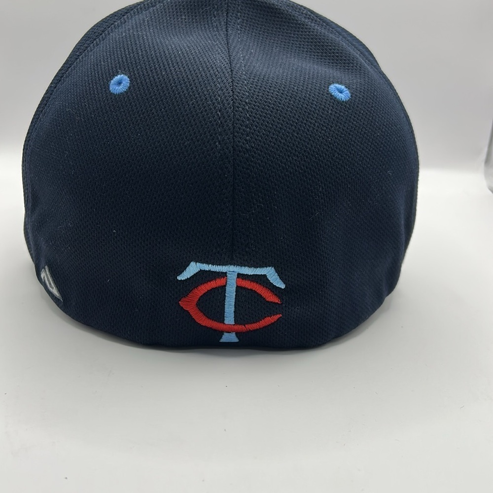 Minnesota Twins Navy and Light Blue Baseball Cap with Red Logo - Picture 7 of 13